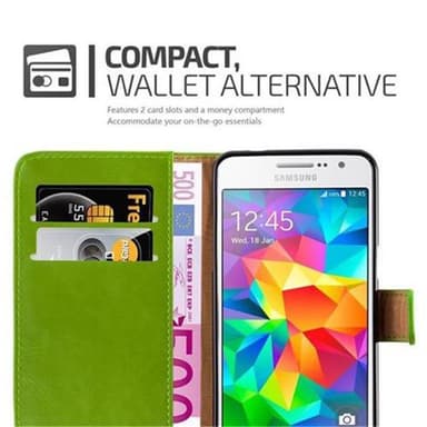 Samsung Galaxy GRAND PRIME lommebokdeksel etui (grønn)