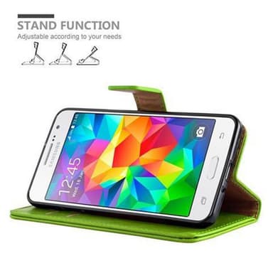 Samsung Galaxy GRAND PRIME lommebokdeksel etui (grønn)