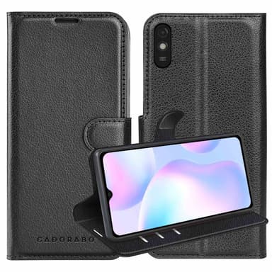 Xiaomi RedMi 9A / RedMi 9AT lommebokdeksel etui (svart)