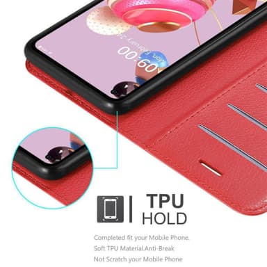 LG K51S lommebokdeksel etui (rød)