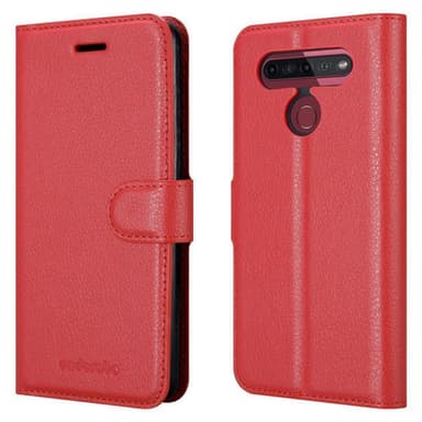 LG K51S lommebokdeksel etui (rød)