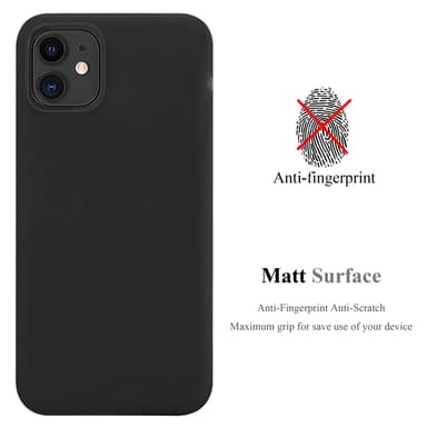 Deksel iPhone 11 Silikon cover (svart)