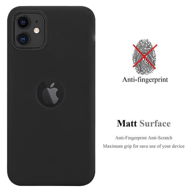 Deksel iPhone 11 Silikon cover (svart)