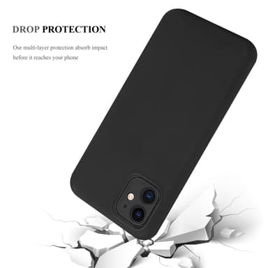 Deksel iPhone 11 Silikon cover (svart)