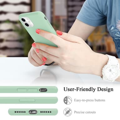 iPhone 11 silikondeksel case (grønn)
