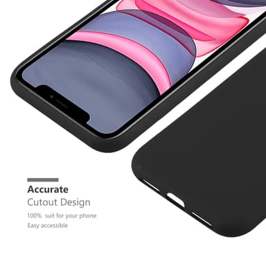 Deksel iPhone 11 Silikon cover (svart)