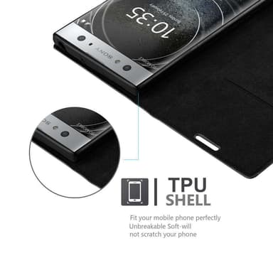 lommebokdeksel Sony Xperia XA2 ULTRA case (svart)