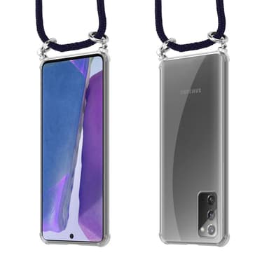 Samsung Galaxy NOTE 20 Deksel med Halskjede (blå)