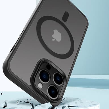 iPhone 12 PRO MAX Deksel kompatibel MagSafe (Svart)