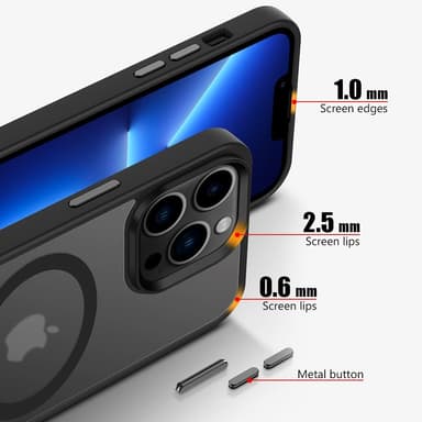 iPhone 12 PRO MAX Deksel kompatibel MagSafe (Svart)
