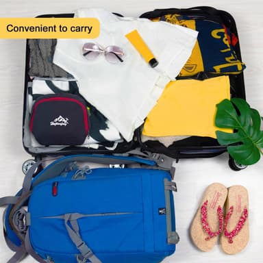 Sammenleggbar ryggsekk 36L unisex vanntett (svart)