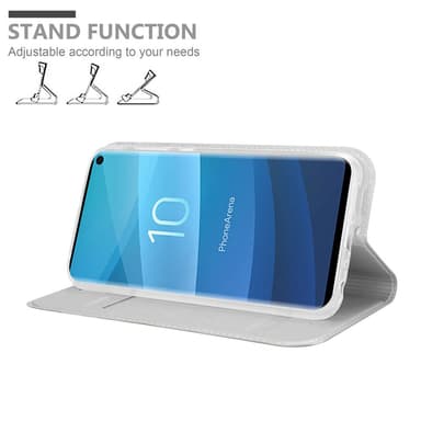 Samsung Galaxy S10 4G lommebokdeksel etui (sølv)