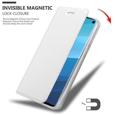 Samsung Galaxy S10 4G lommebokdeksel etui (sølv)