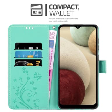 Samsung Galaxy A12 / M12 lommebokdeksel Blomster