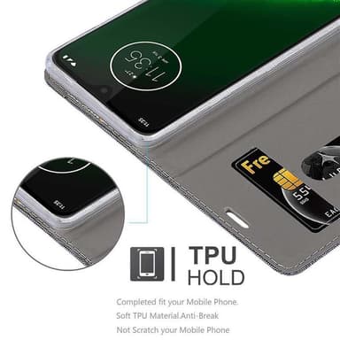 Motorola MOTO G7 / G7 PLUS lommebokdeksel etui (grå)