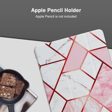 iPad 2 / 3 / 4 lommebokdeksel cover (hvit)