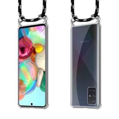 Samsung Galaxy A51 5G Deksel med Halskjede (svart)