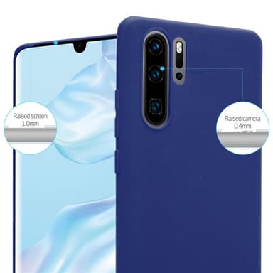 Deksel Huawei P30 PRO Silikon cover (blå)