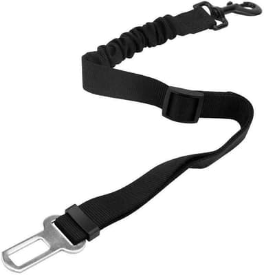 Hundebelte Elastisk bilbelte alle hunderaser (svart)
