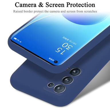 Oppo Reno6 PRO 5G silikondeksel case (blå)