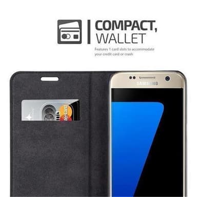 lommebokdeksel Samsung Galaxy S7 case (brun)
