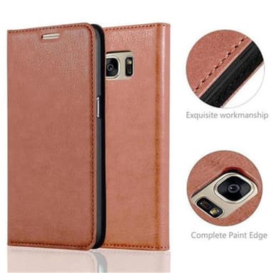 lommebokdeksel Samsung Galaxy S7 case (brun)