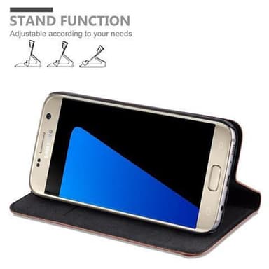 lommebokdeksel Samsung Galaxy S7 case (brun)
