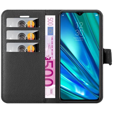 Realme 5 PRO / Realme Q lommebokdeksel etui (svart)