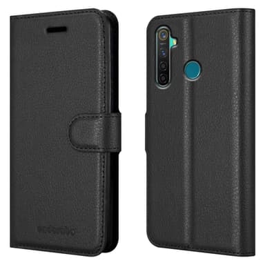 Realme 5 PRO / Realme Q lommebokdeksel etui (svart)