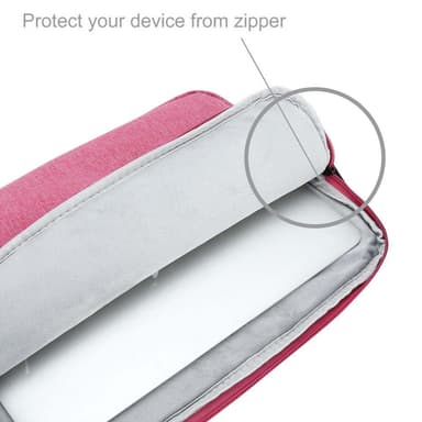 Laptopveske deksel 15.6 Toll (rosa)