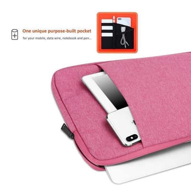 Laptopveske deksel 15.6 Toll (rosa)