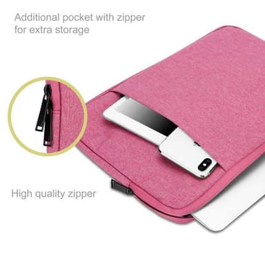 Laptopveske deksel 15.6 Toll (rosa)