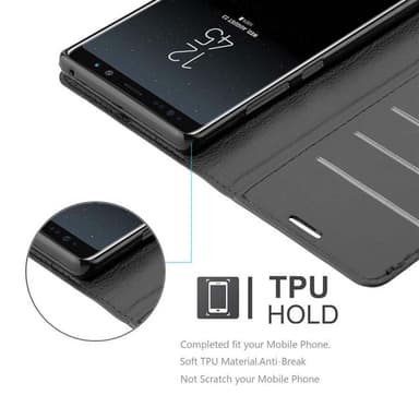 Samsung Galaxy NOTE 8 lommebokdeksel etui (svart)