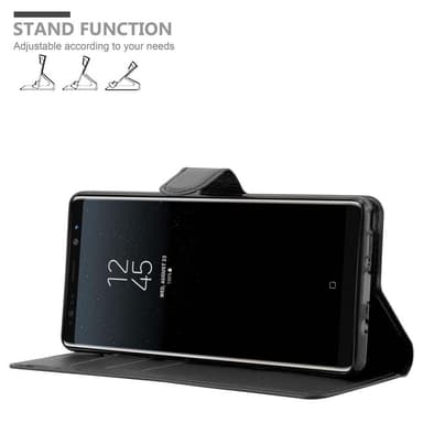Samsung Galaxy NOTE 8 lommebokdeksel etui (svart)
