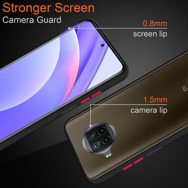 Xiaomi Mi 10T LITE Deksel Case Cover (gjennomsiktig)