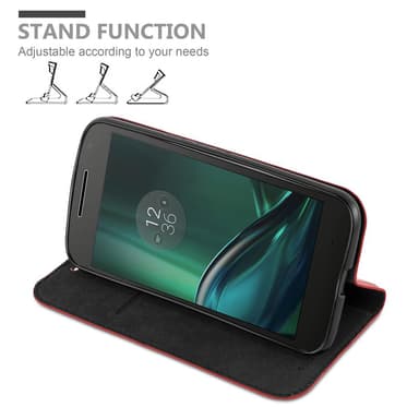 lommebokdeksel Motorola MOTO G4 / G4 PLUS case (rød)