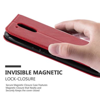 lommebokdeksel Motorola MOTO G4 / G4 PLUS case (rød)