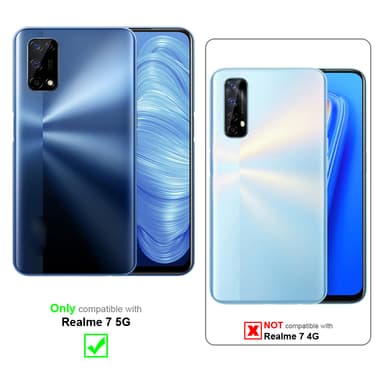 Deksel Realme 7 5G Silikon cover (blå)