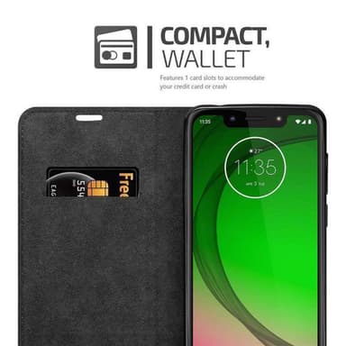 lommebokdeksel Motorola MOTO G7 PLAY case (svart)