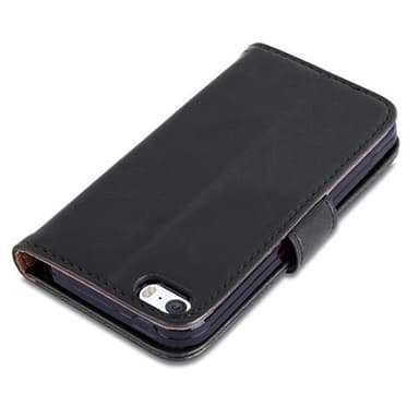 iPhone 5 / 5S / SE 2016 lommebokdeksel etui (svart)