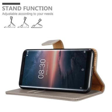 Nokia 8 Sirocco lommebokdeksel etui (brun)