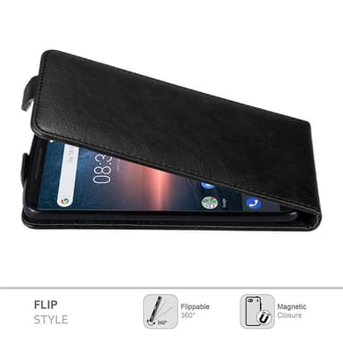 Nokia 8 Sirocco deksel flip cover (svart)