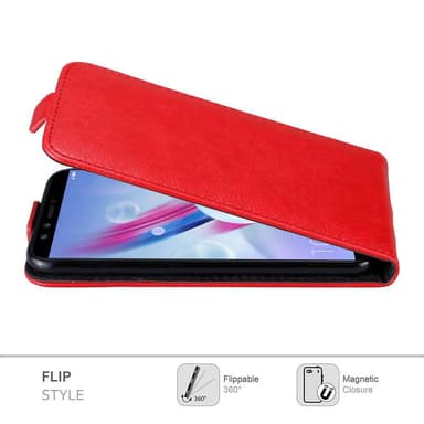 Honor 9 LITE deksel flip cover (rød)