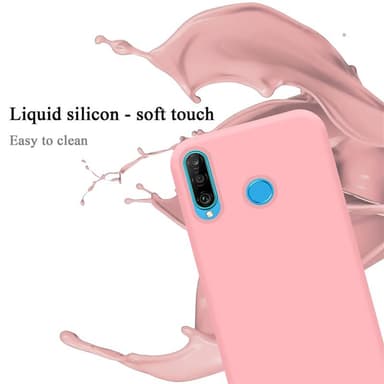 Huawei P30 LITE silikondeksel case (rosa)