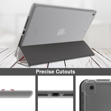 iPad PRO (10.5 Toll) lommebokdeksel cover (hvit)