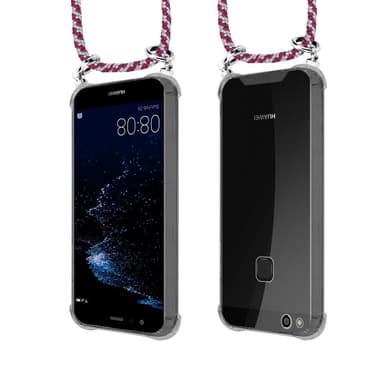 Huawei P10 Deksel med Halskjede (rød)