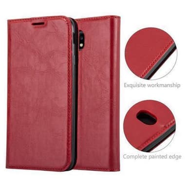 lommebokdeksel Samsung Galaxy J7 2017 case (rød)