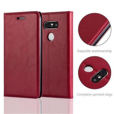 lommebokdeksel LG G5 case (rød)