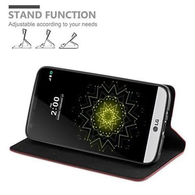 lommebokdeksel LG G5 case (rød)