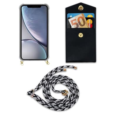 iPhone XR Deksel med Halskjede (grå)